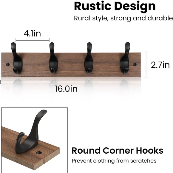 Amada Homefurnishing Coat Rack set of two - Picture 4 of 6